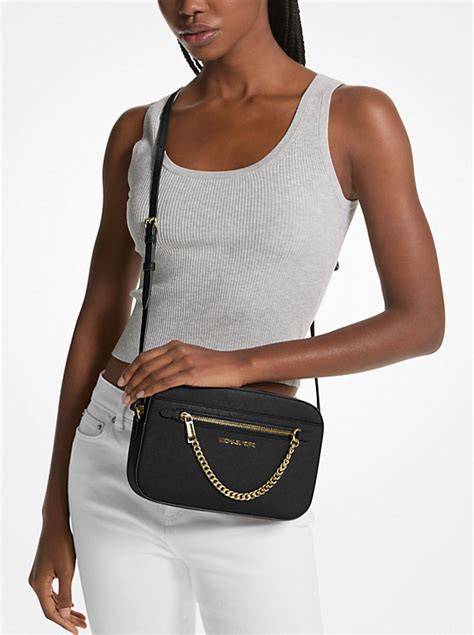 michael kors jet set ew large crossbody|mk jet set saffiano crossbody.